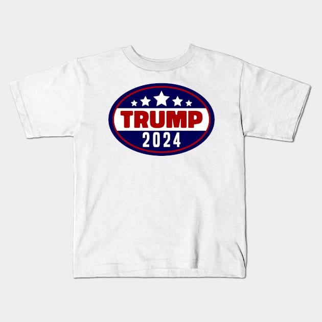 Trump 2024 Kids T-Shirt by MZeeDesigns